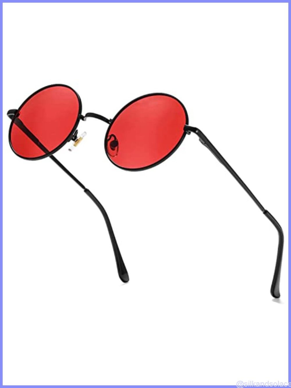 Small Round Polarized Sunglasses Retro Circle Metal Frame